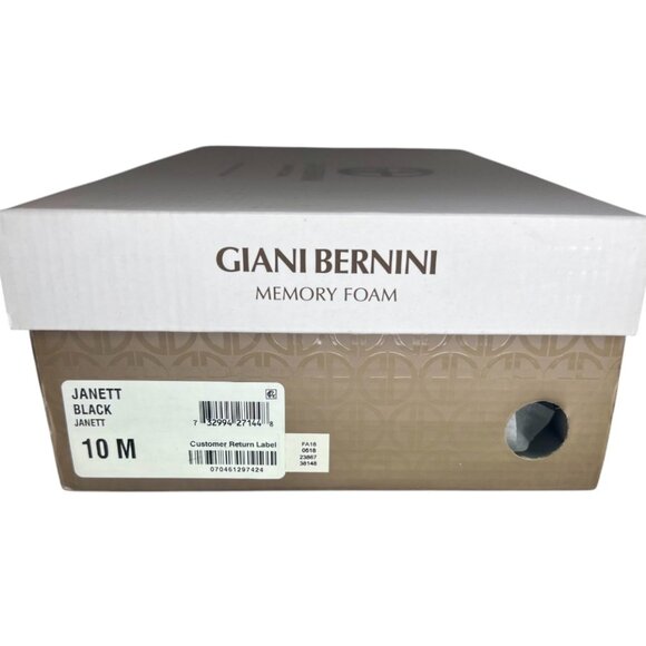 Giani Bernini Janett Memory Foam Block Heel Vegan Leather Dress Sandals- Sz 10 M - Picture 3 of 5